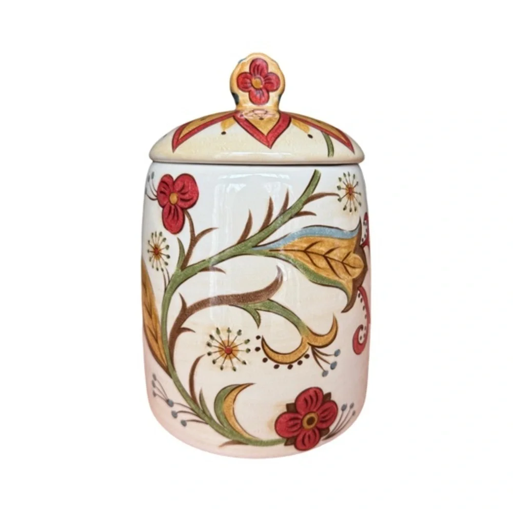 Pier 1 Imports CARYNTHUM Cookie Jar / Large Canister 10.5